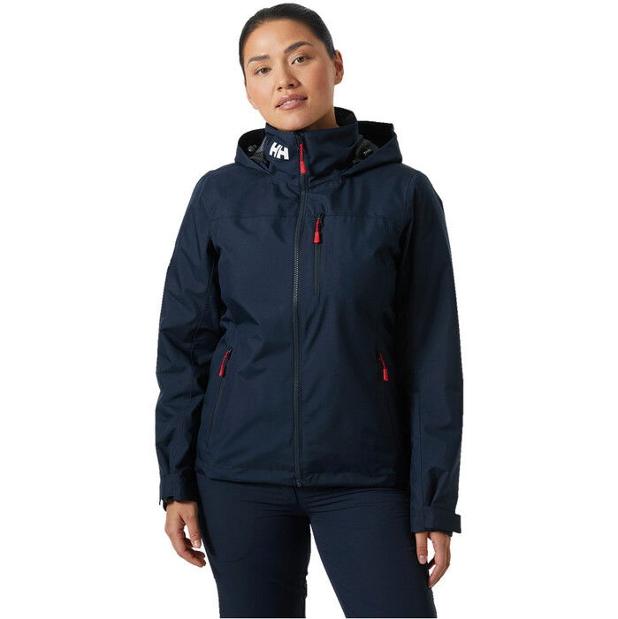 2024 Helly Hansen Mujer Crew Chaqueta De Vela De Capa Intermedia Con Capucha 2.0 34447 - Navy